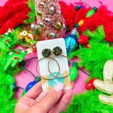 TSD/ Christmas Glitter Top Hoop