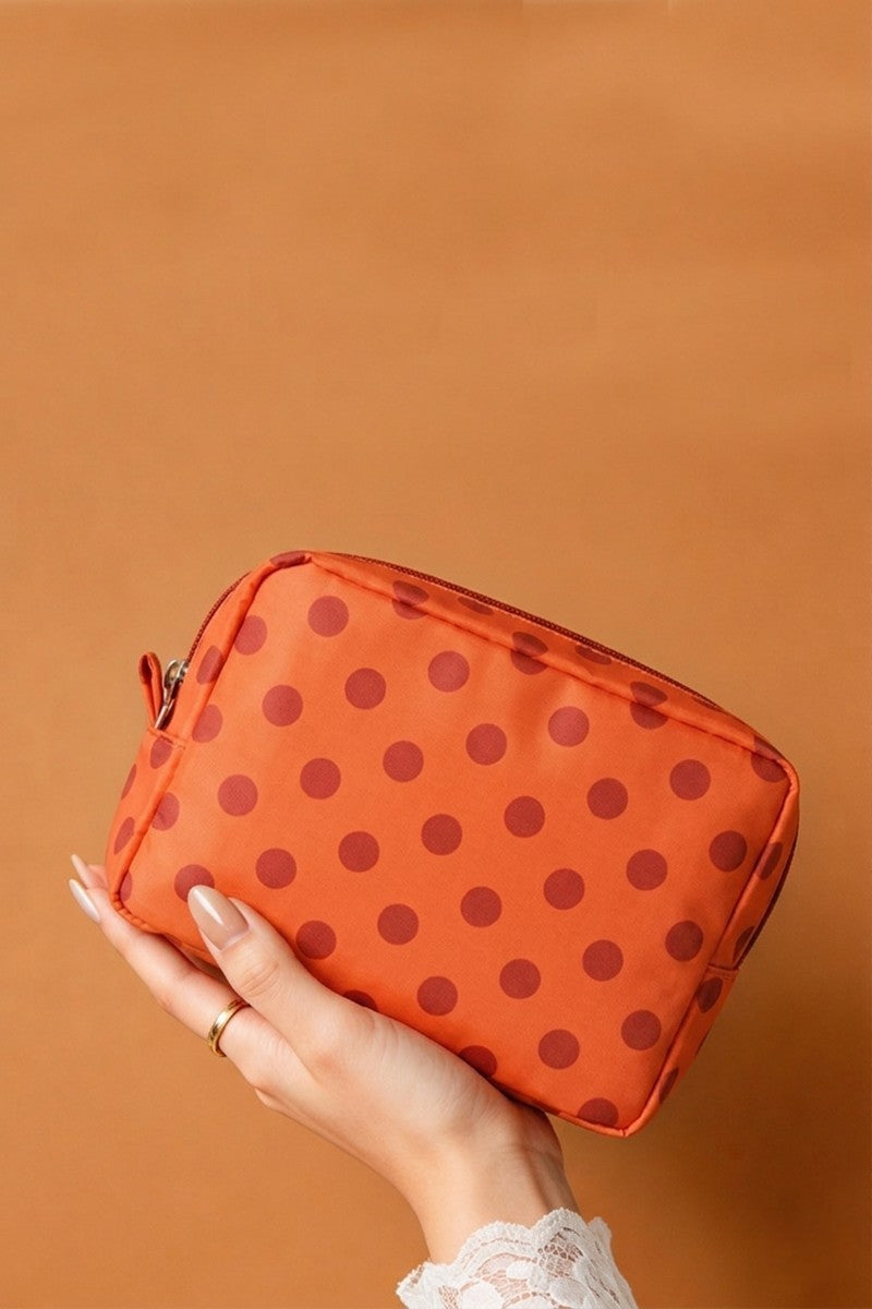 POLKA DOT COSMETIC TRAVEL POUCH