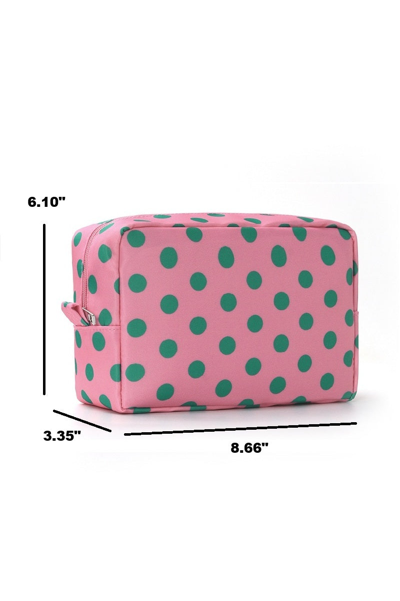 POLKA DOT COSMETIC TRAVEL POUCH