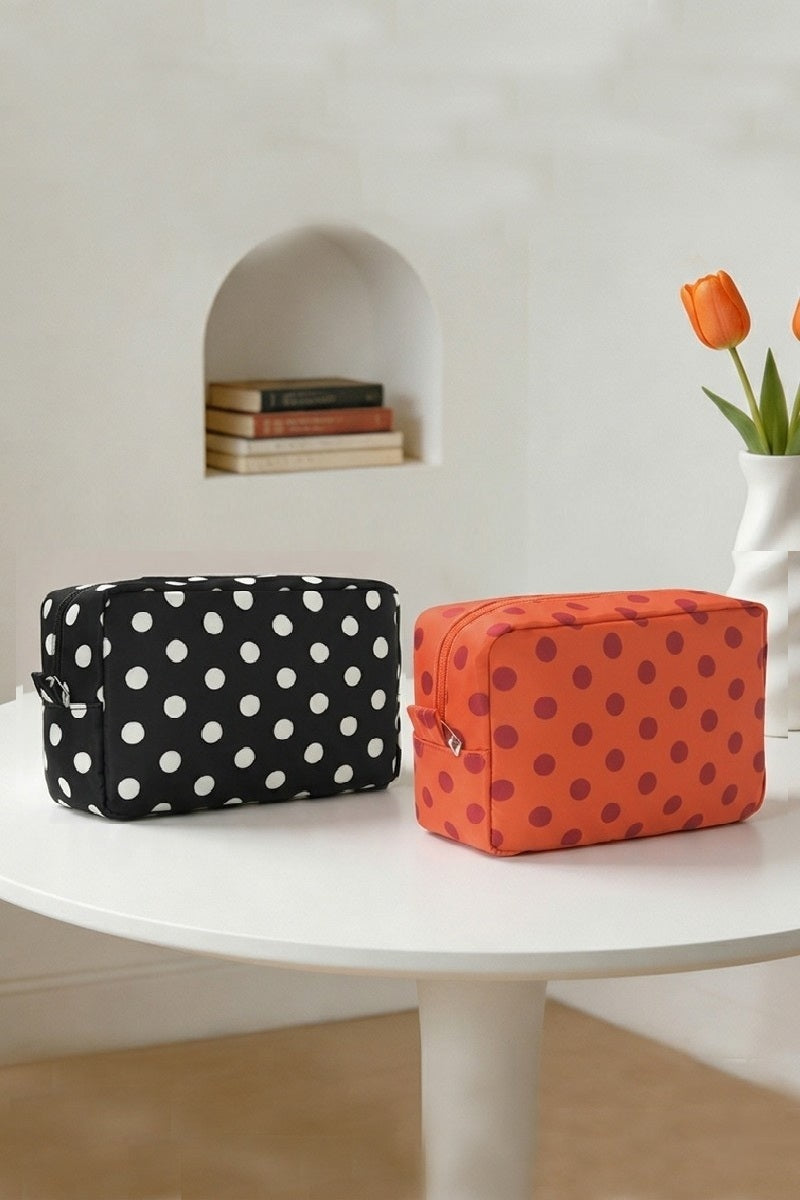 POLKA DOT COSMETIC TRAVEL POUCH