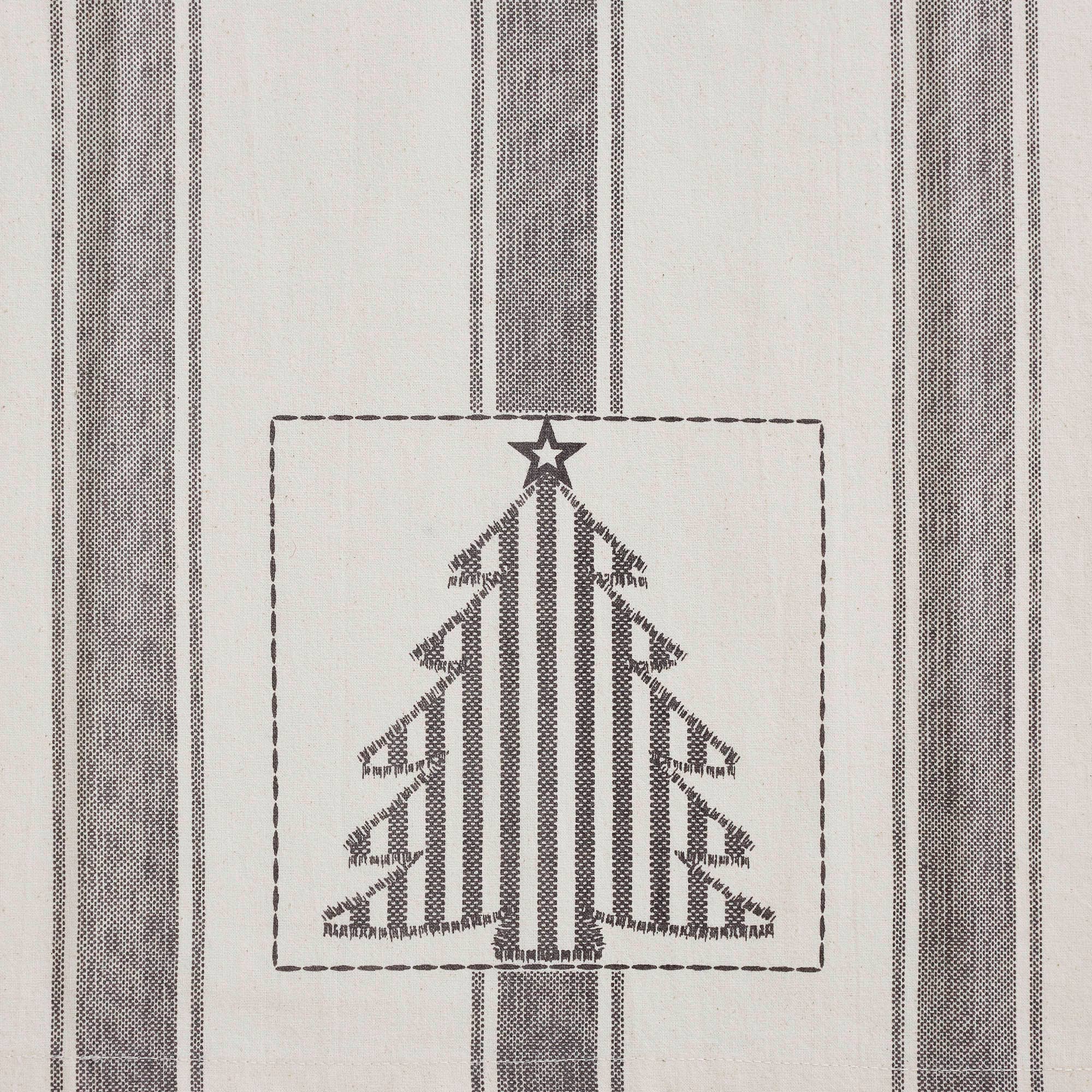 Black/White Christmas Tea Towel