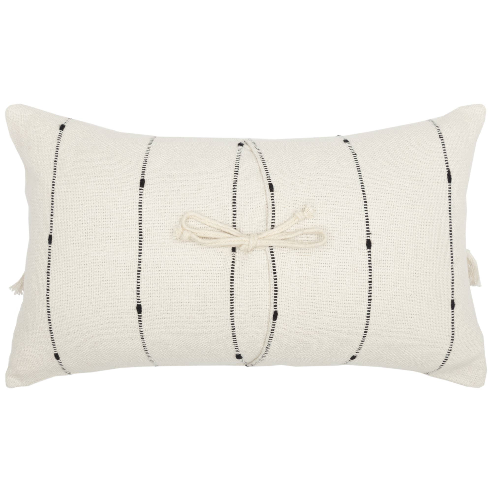 Farmcloth Stripe Pillow Cover 20Lx12W + Insert