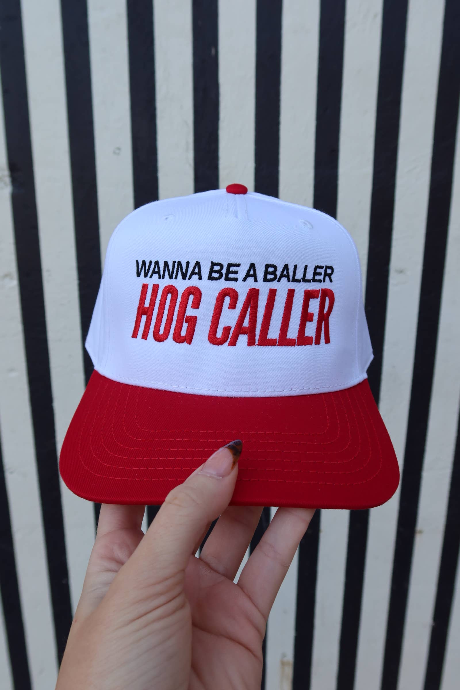 Wanna Be a Baller Hog Caller Arkansas Vintage Trucker Hat