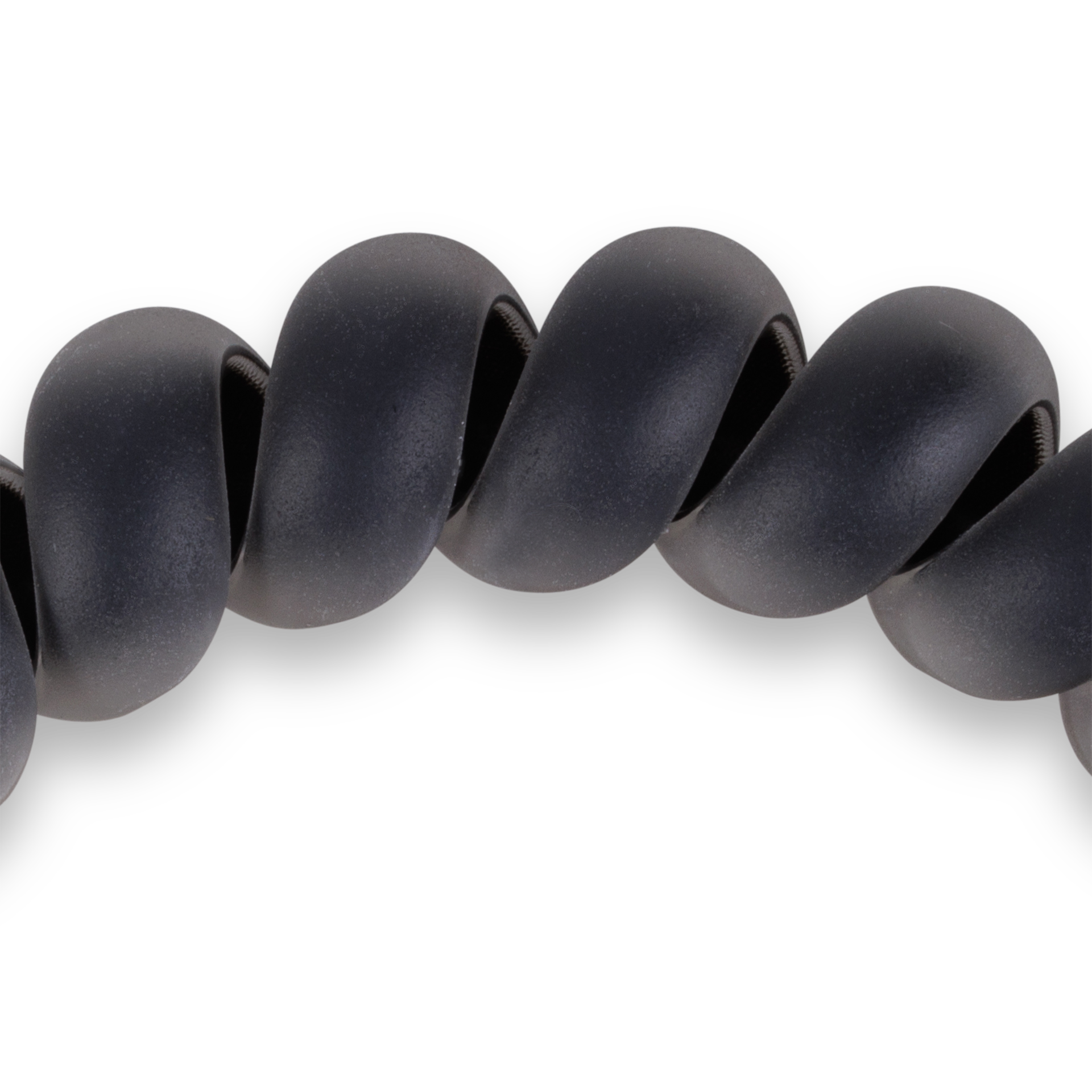 Spiral Hair Coils | Large | Matte Black Hair Ties