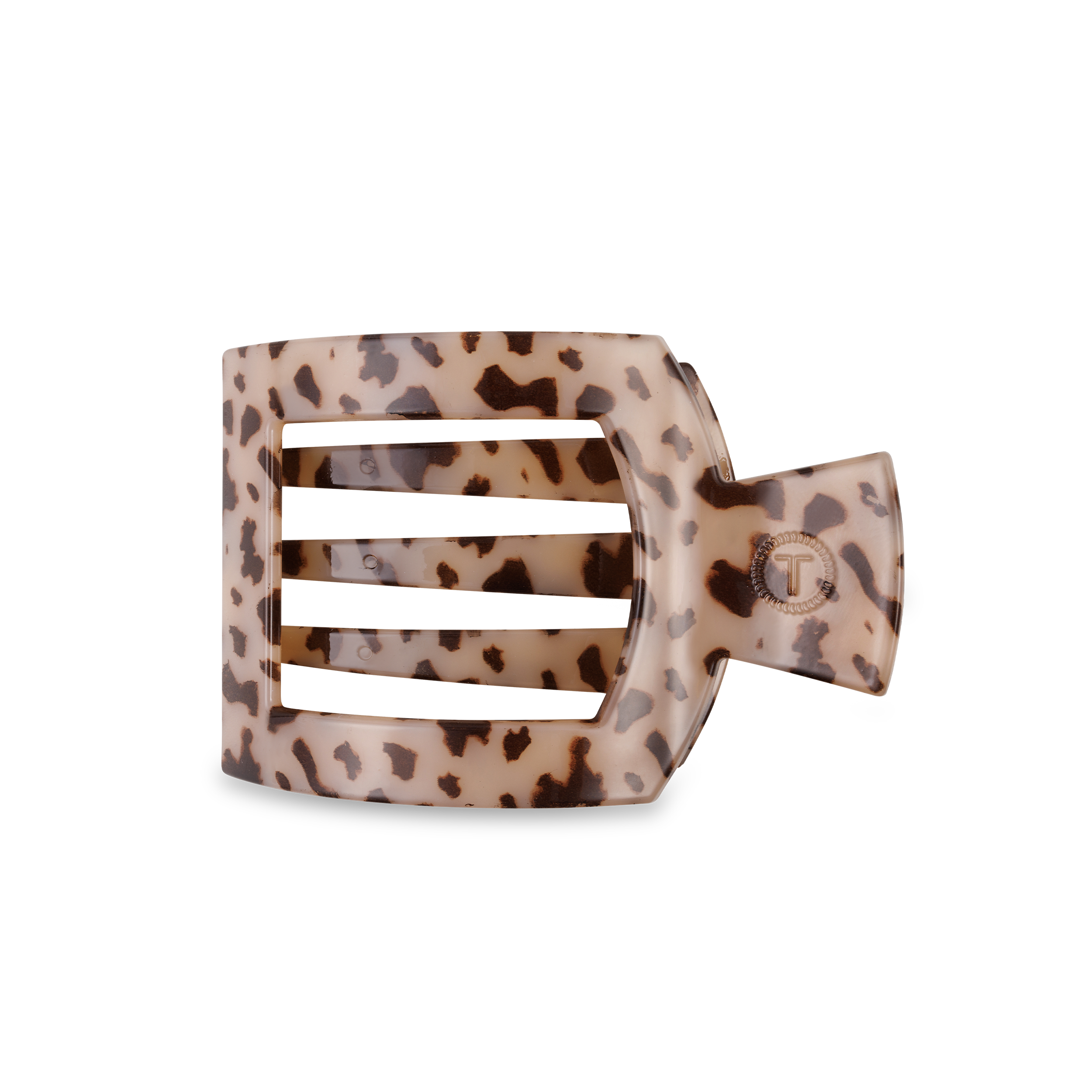 Square Flat Hair Clip | Med. | Blonde Tortoise