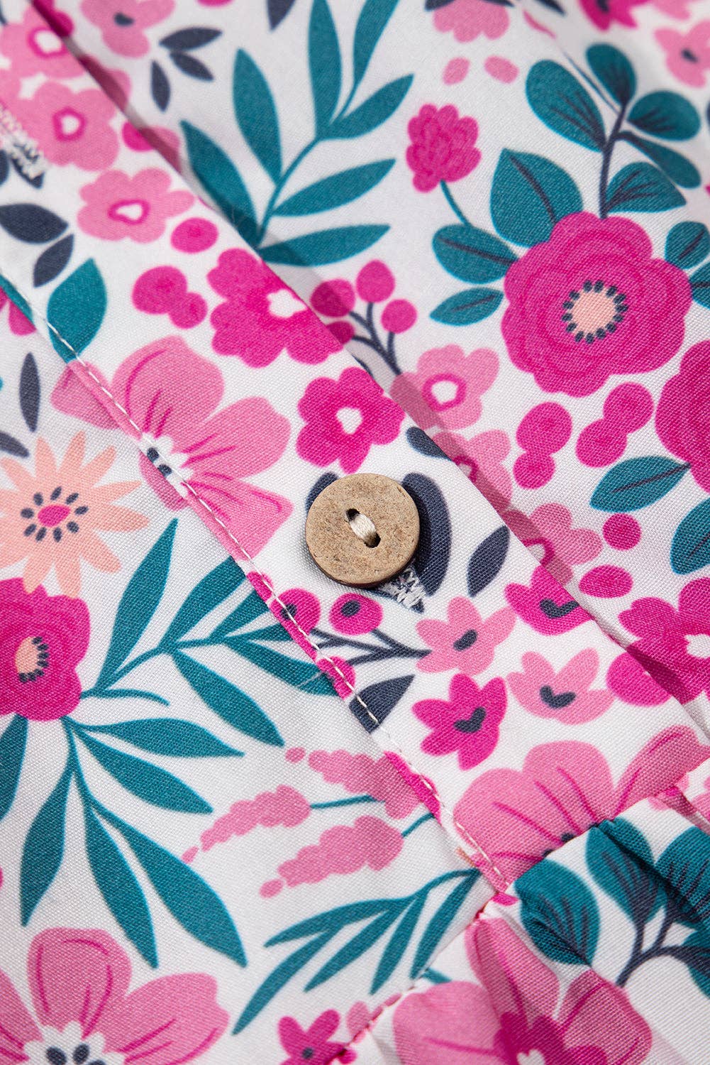 Easter Floral Collared Button Dress