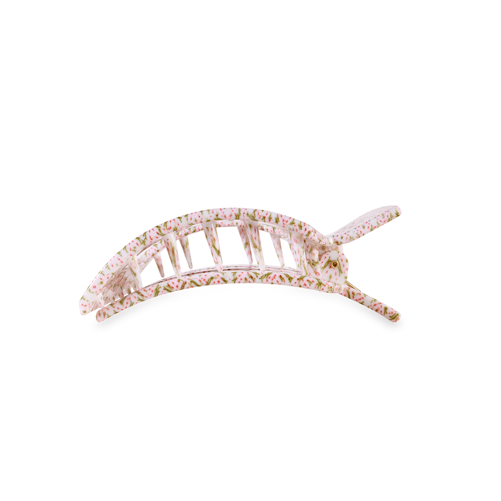 Pine & Pearl | Medium | Flat Square Hair Clip