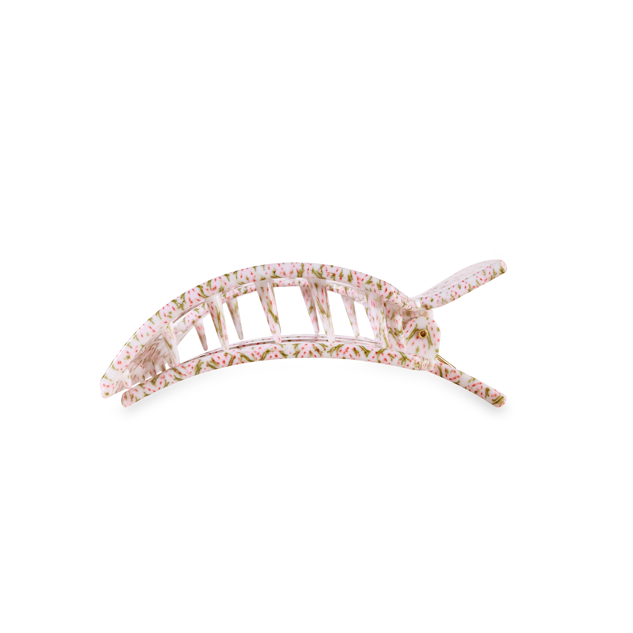 Pine & Pearl | Medium | Flat Square Hair Clip