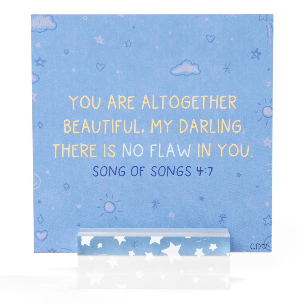 Verses for Daughters – Bible Verse Card Set + Display Stand