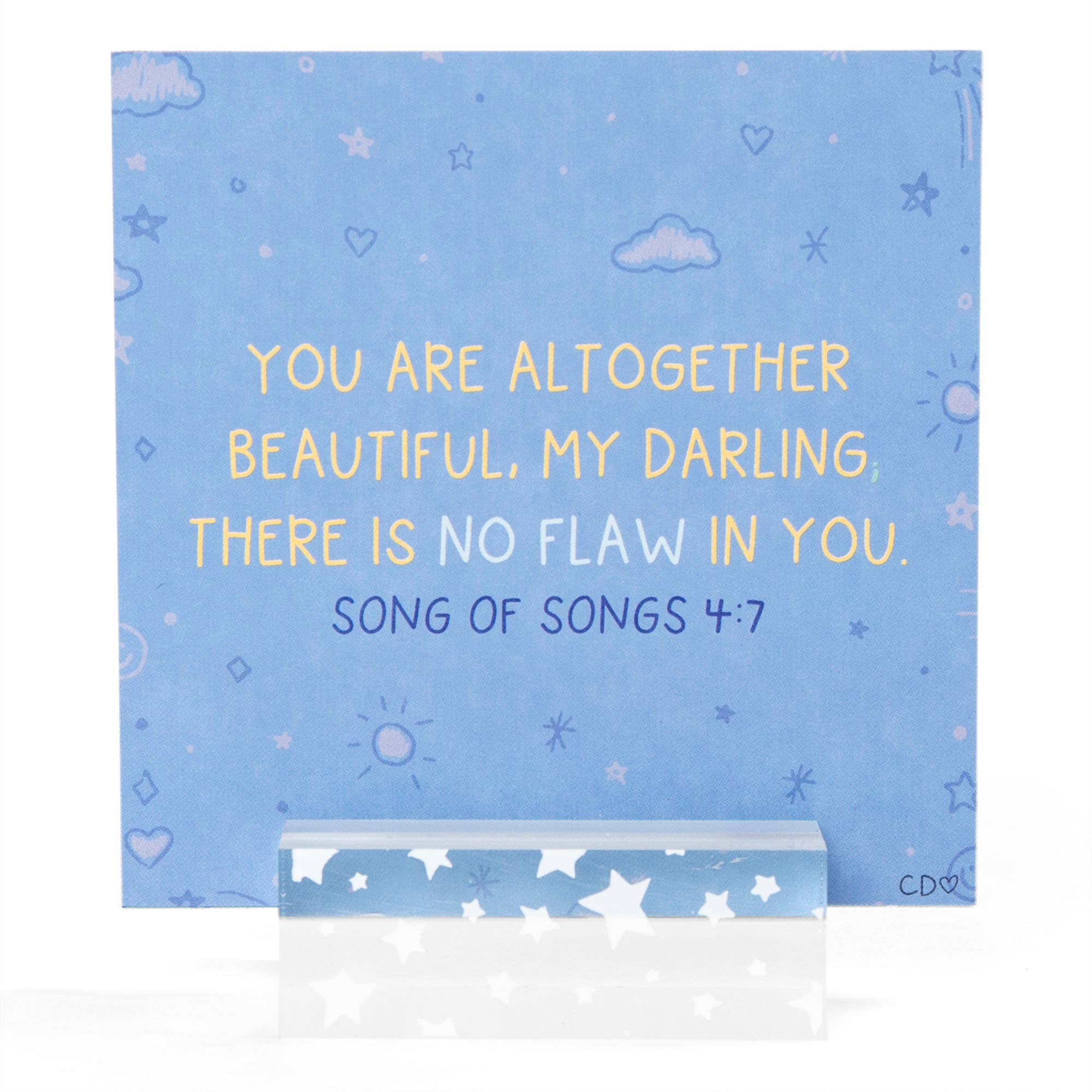 Verses for Daughters – Bible Verse Card Set + Display Stand
