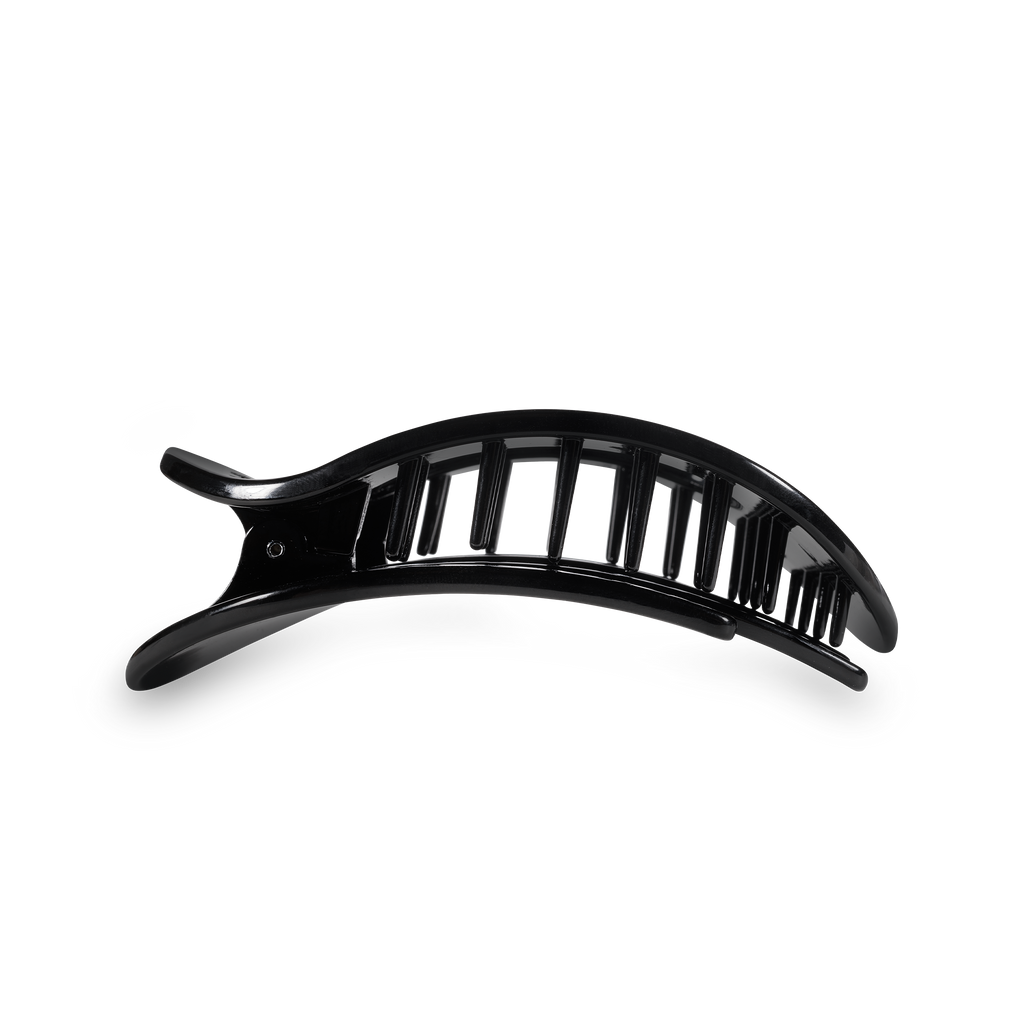 Round Flat Hair Clip | Med. | Jet Black