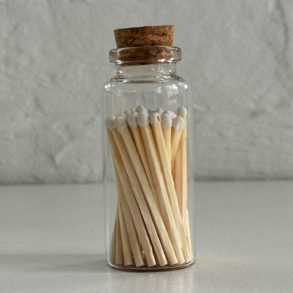 Apothecary Match Vials (40 matches & Striker) | Glass & Cork