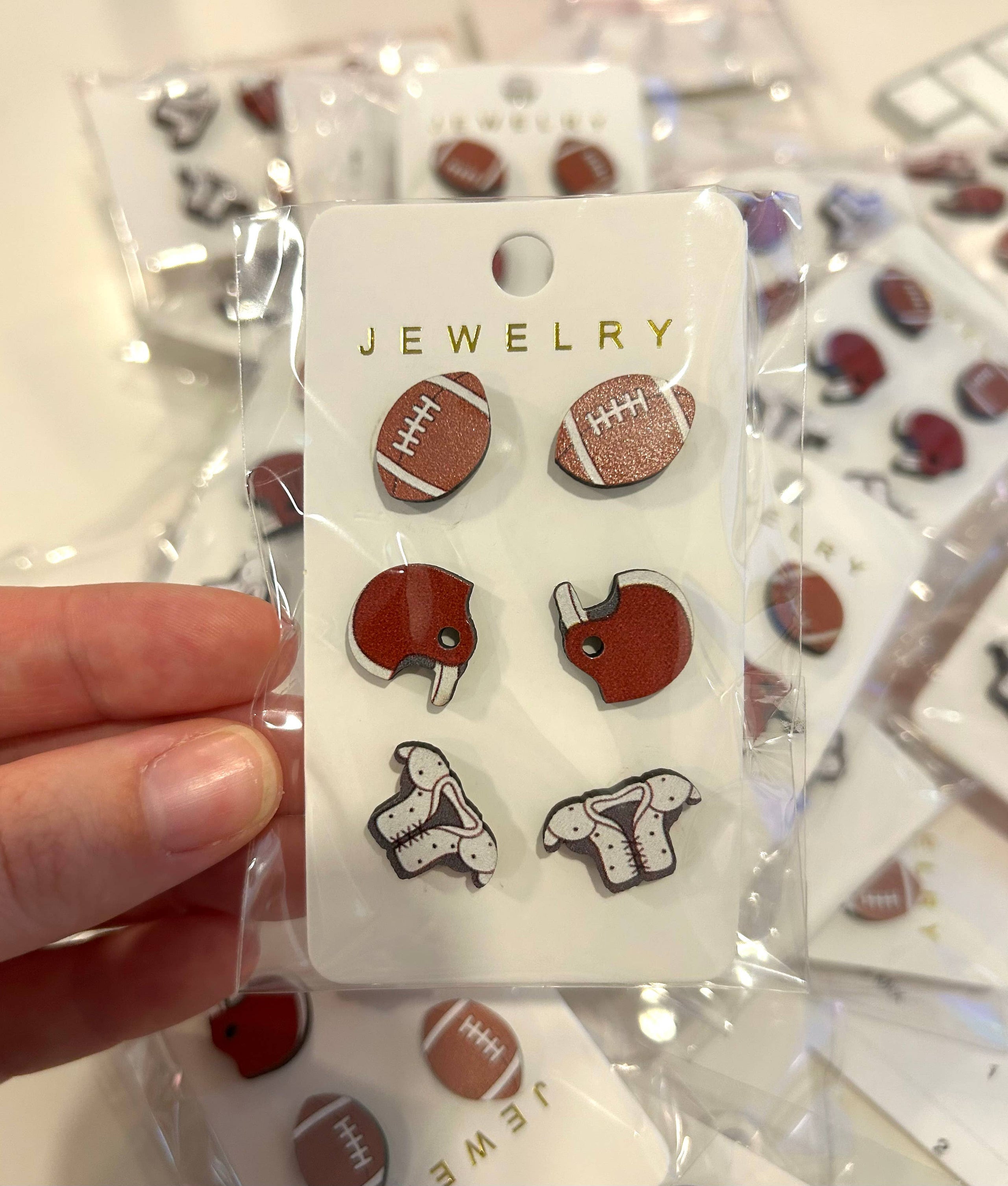 Football Earrings Set
