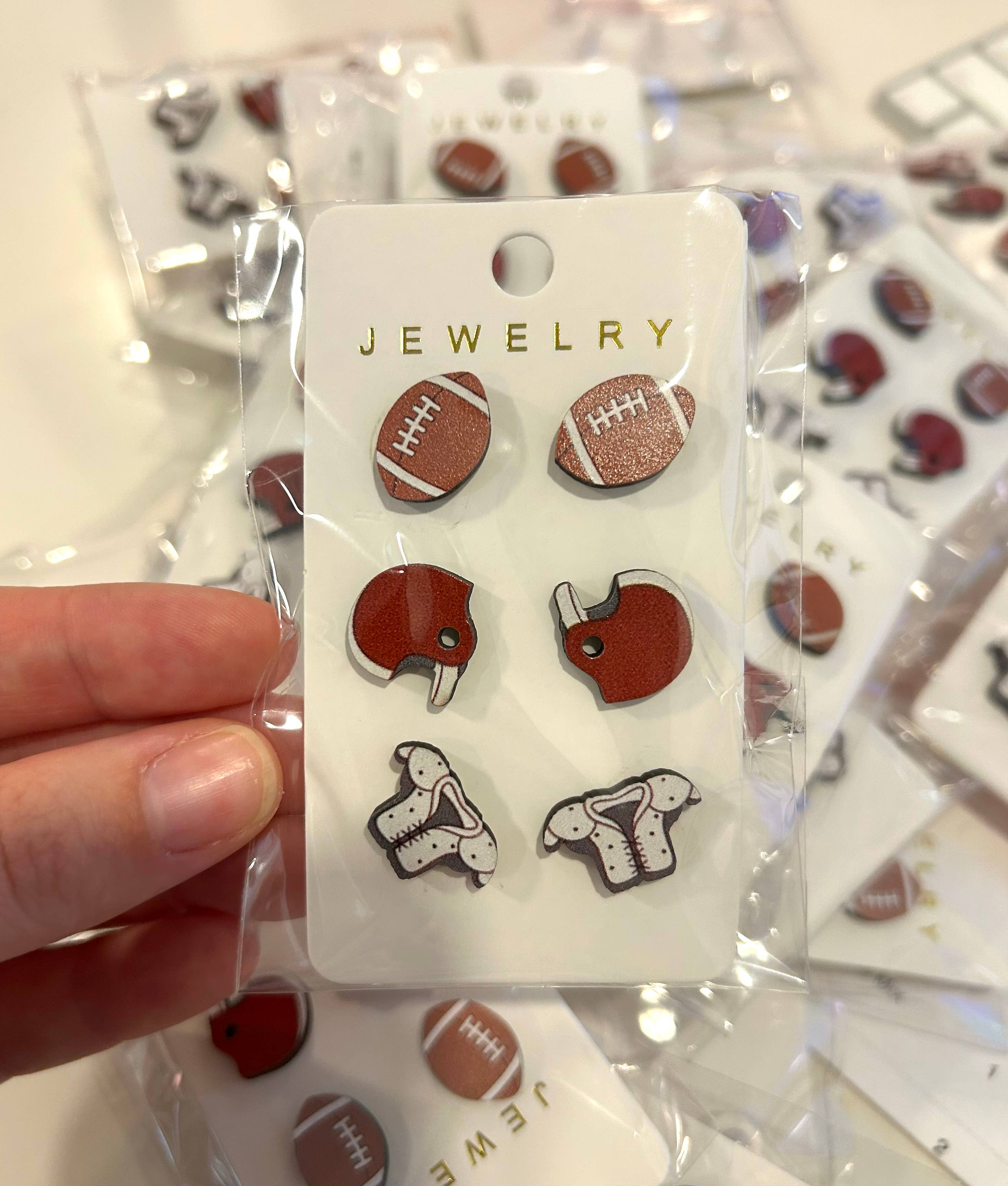 Football Earrings Set