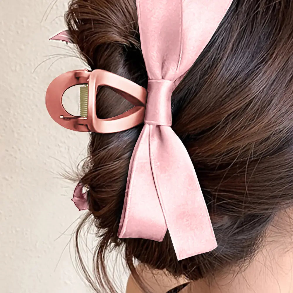 Large Bow Hair Claw Clip