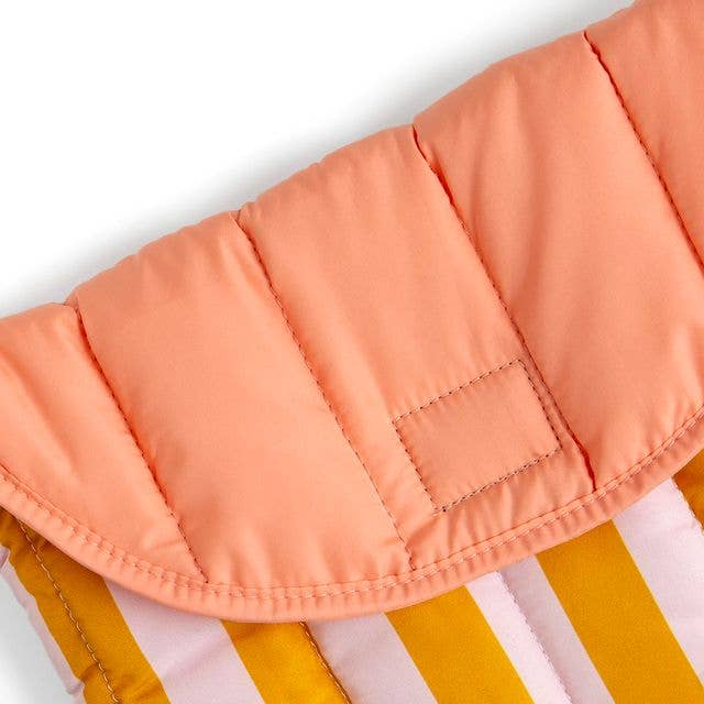 Orange Stripes Color Block Laptop Sleeve