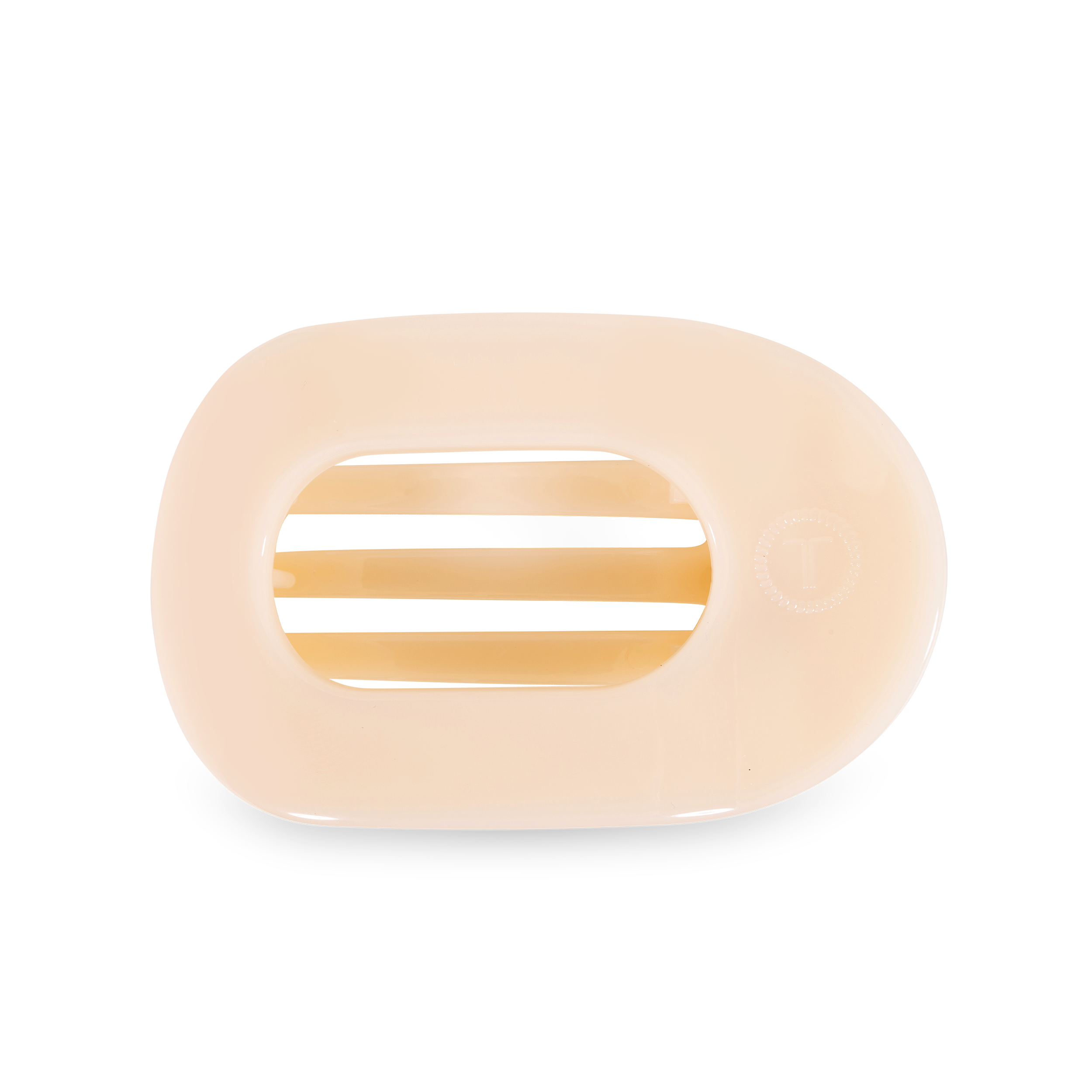 Round Flat Hair Clip | Medium | Almond Beige