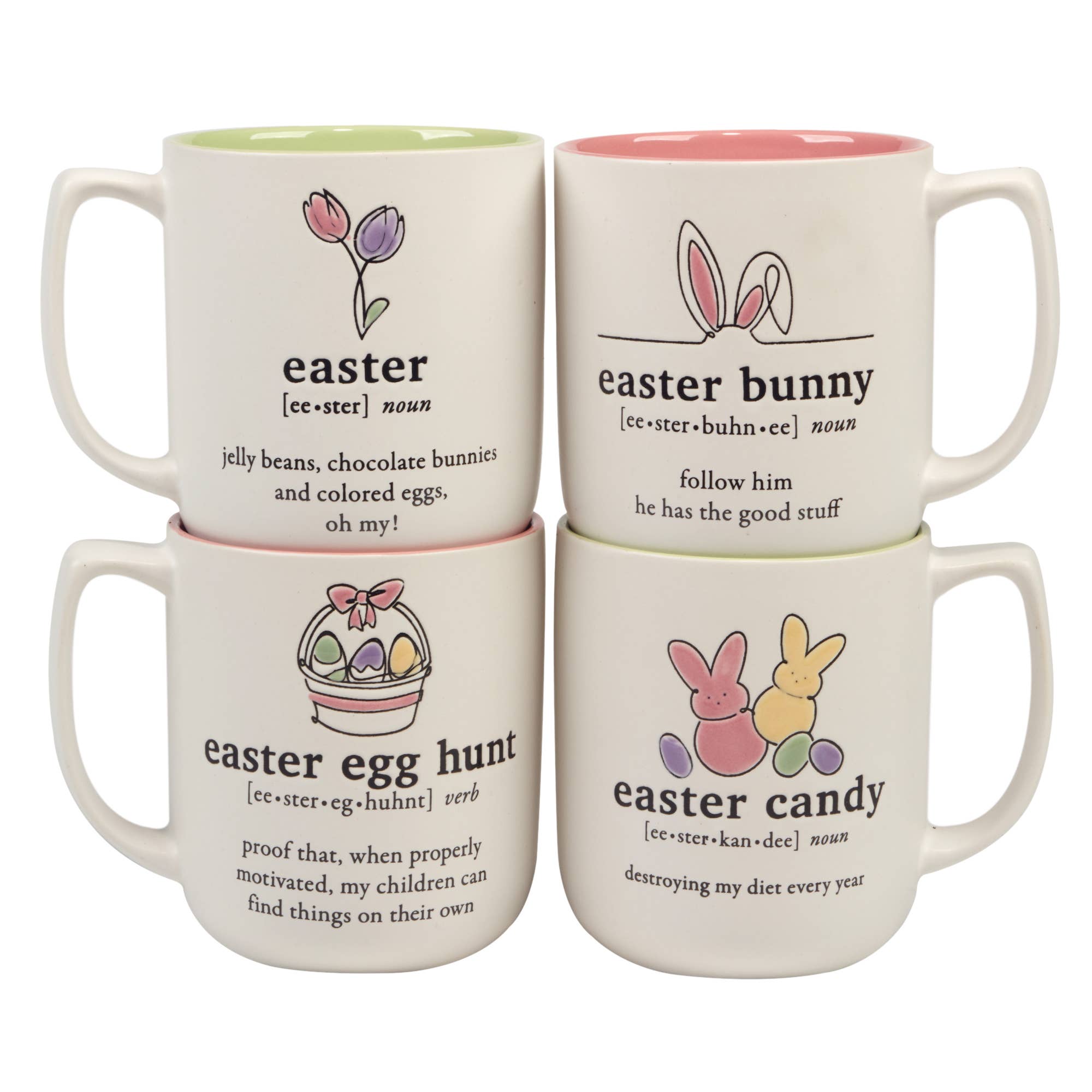 Easter Words Mugs 18 oz. asst.