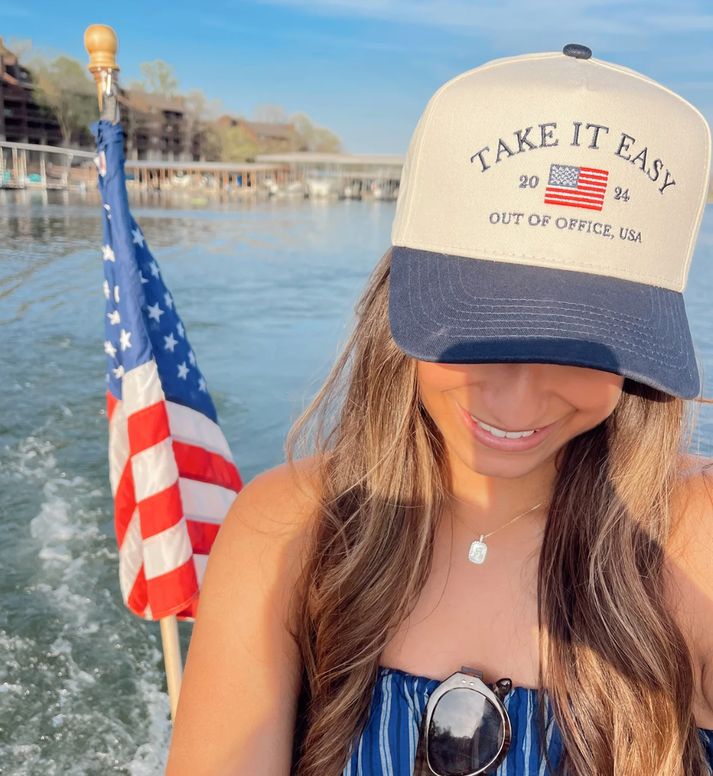 Take It Easy Vintage Trucker Hat